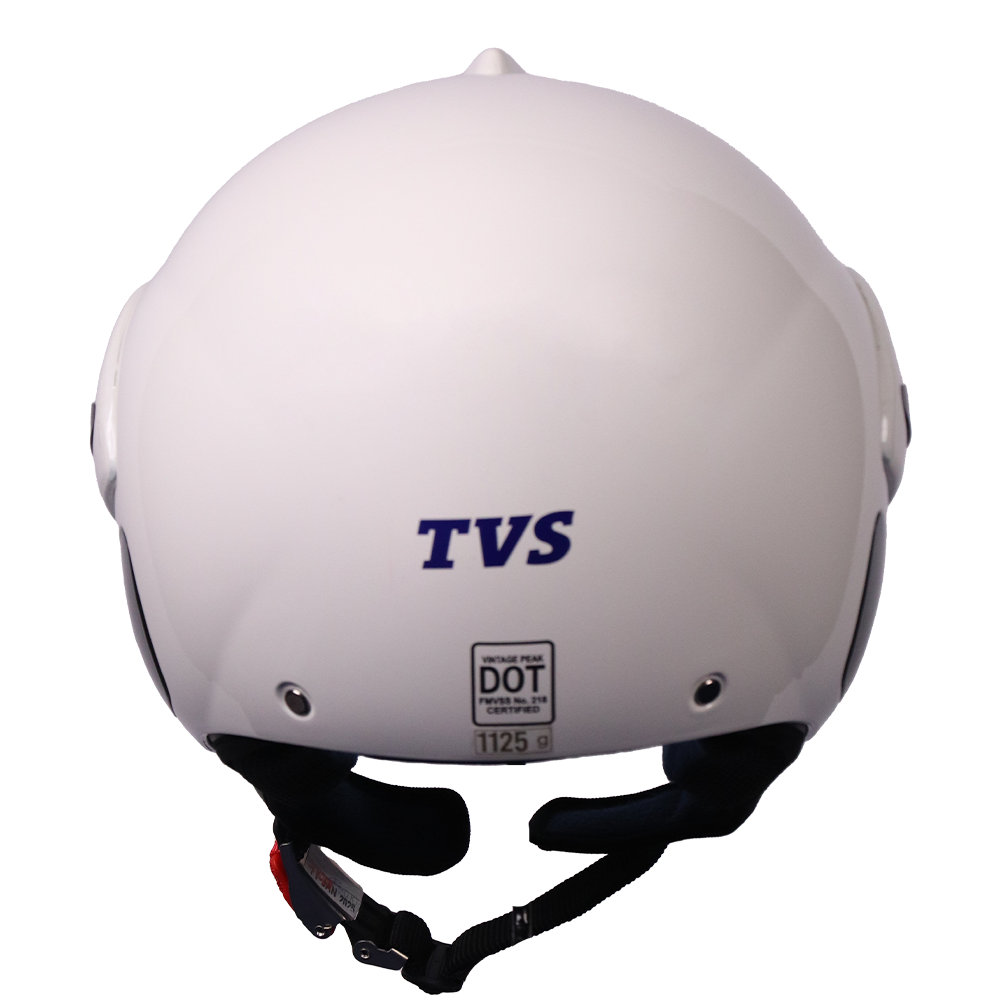 TVS Helmet Half Face Pearl White ML